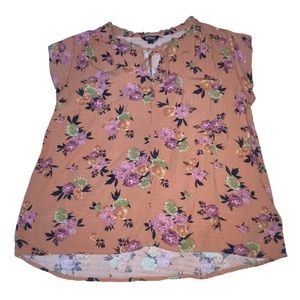 Buffalo David Bitton Floral Multi Color Viscose Top Blouse - Women’s Small